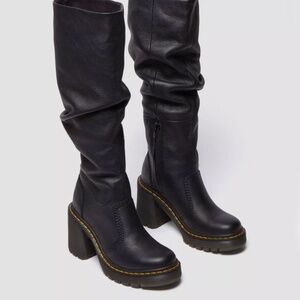 Dr. Marten - Kasey Virginia Leather Tall Heeled Boots
